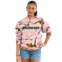 Michigan State Camo Mock Neck Sweatshirt