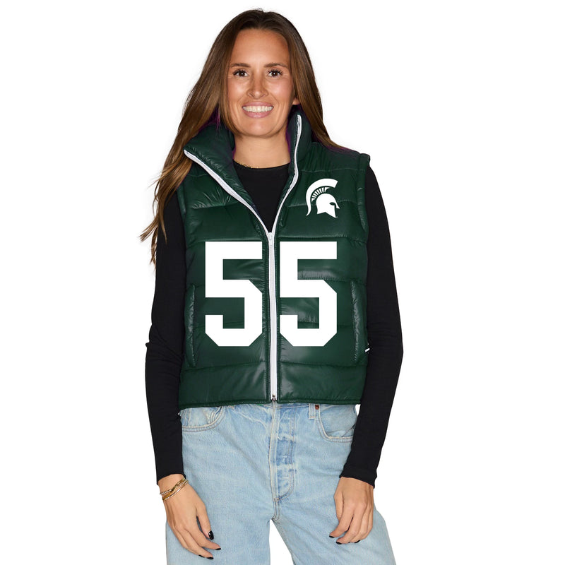 Michigan State Puffer Vest