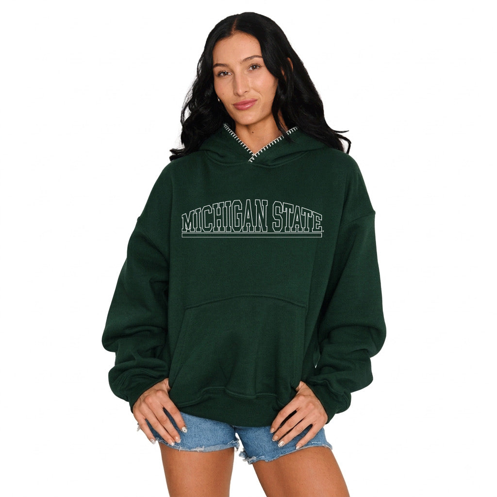 Michigan State Stitched Hoodie
