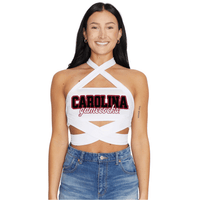 South Carolina Gamecocks White Multi Way Bandeau Top