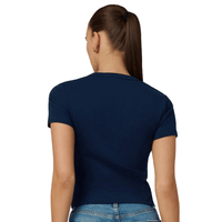 University of Michigan Navy Embroidered Baby Tee