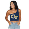 Georgia Tech Navy One Shoulder Top