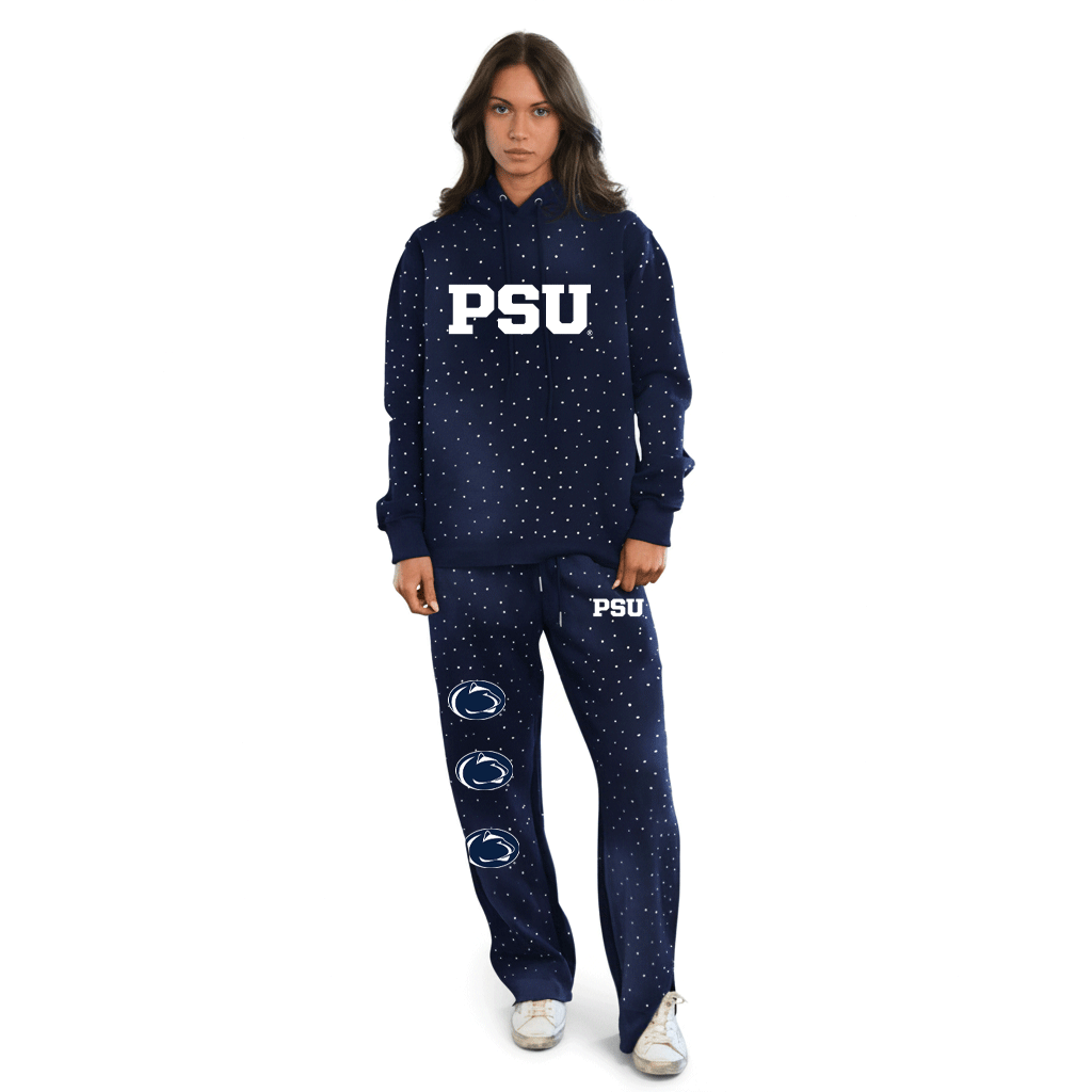 Penn State Faded Rhinestone Sweat Set