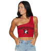 Northeastern Red One Shoulder Top