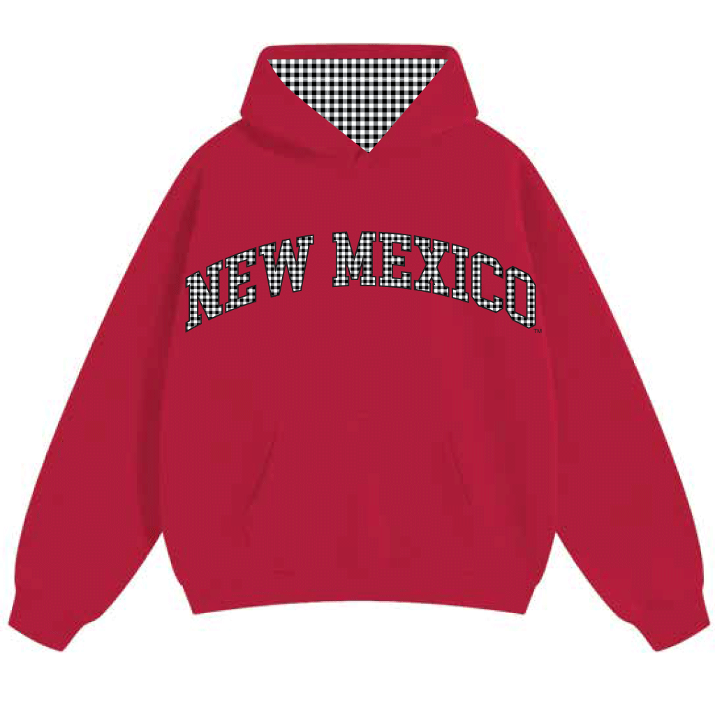 New Mexico Lobos Gingham Hoodie