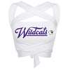 Northwestern Wildcats White Multi Way Bandeau Top