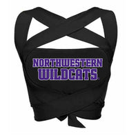 Northwestern Wildcats Black Multi Way Bandeau Top