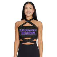 Northwestern Wildcats Black Multi Way Bandeau Top
