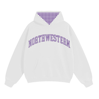 Northwestern Gingham Hoodie