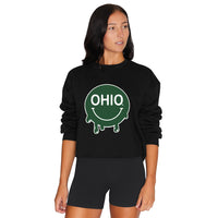 Ohio Bobcats Smile Cropped Crewneck