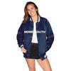 Monmouth Hawks Satin Letterman Bomber Jacket