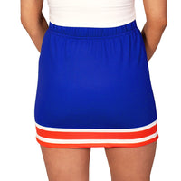 Royal Blue & Orange Game Day Skirt