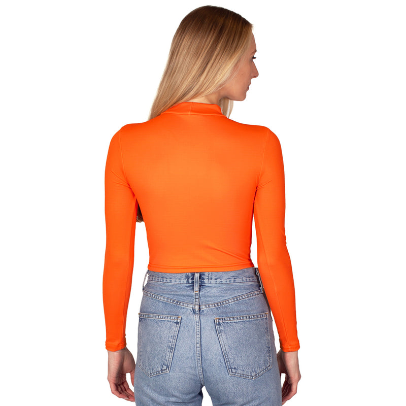 Syracuse Orange Mock Neck Top