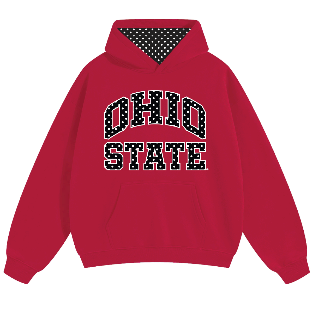 Ohio State Polka Dot Red Hoodie