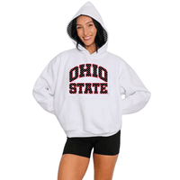 Ohio State White Polka Dot Hoodie