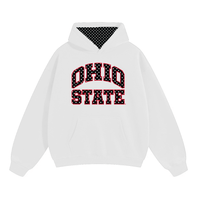 Ohio State White Polka Dot Hoodie