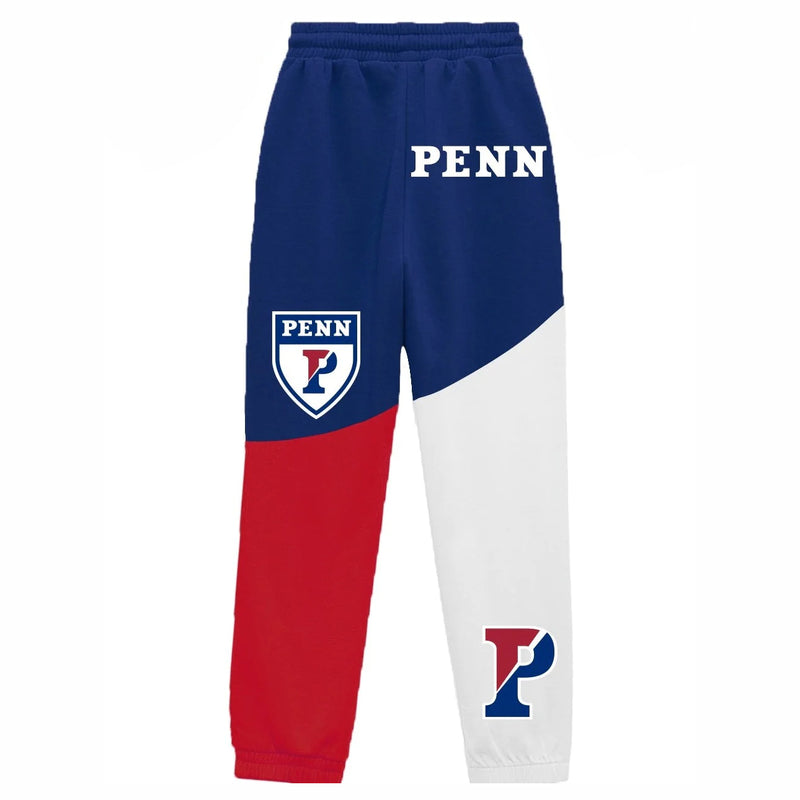 Sweatpants with 'Penn' logo on a white background