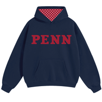 Penn Navy Polka Dot Hoodie