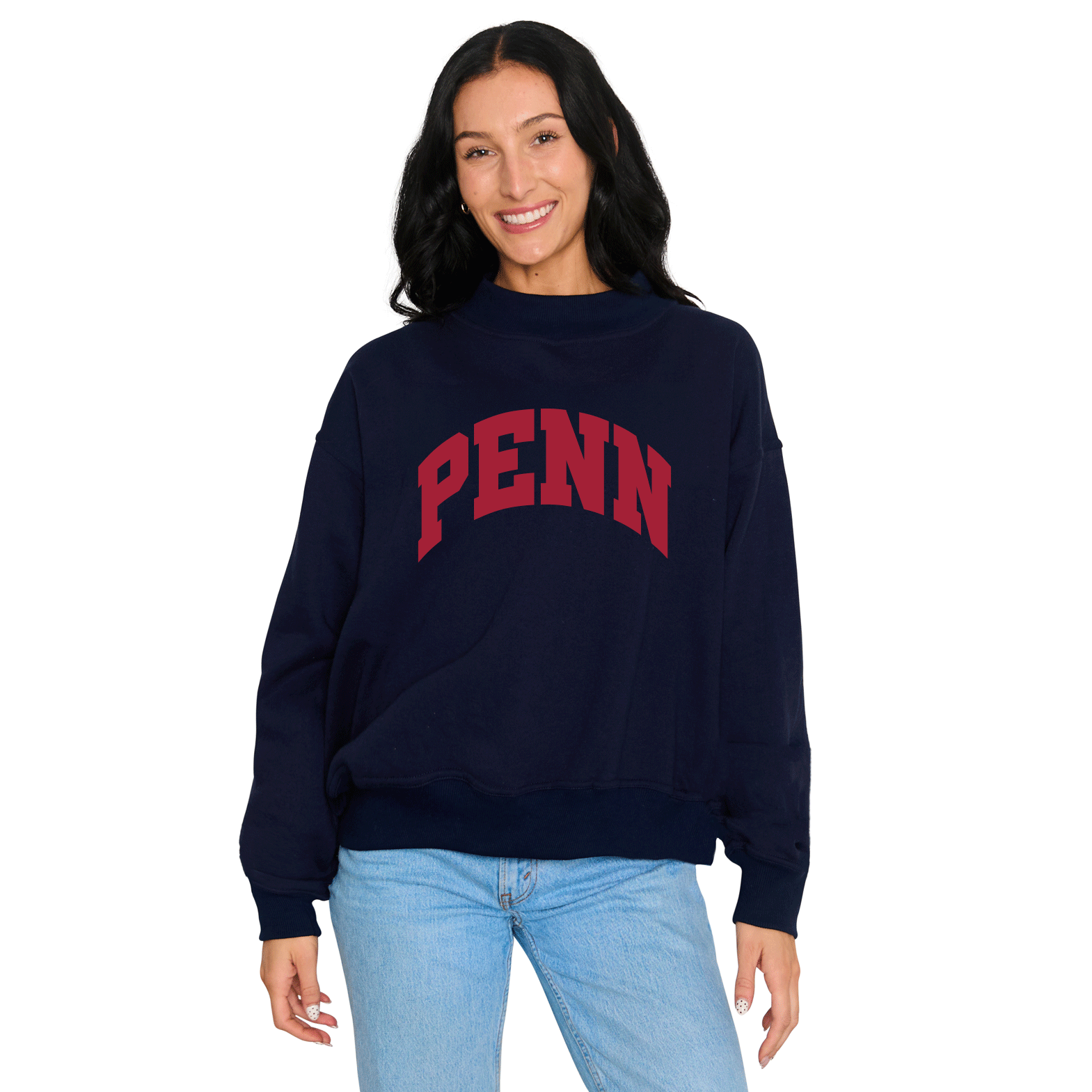 Penn Mock Neck Sweatshirt