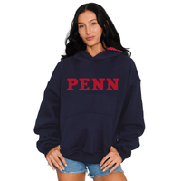 Penn Navy Polka Dot Hoodie