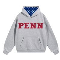 Penn Gray Polka Dot Hoodie