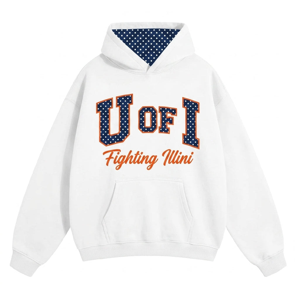 Illinois Fighting Illini Polka Dot Hoodie