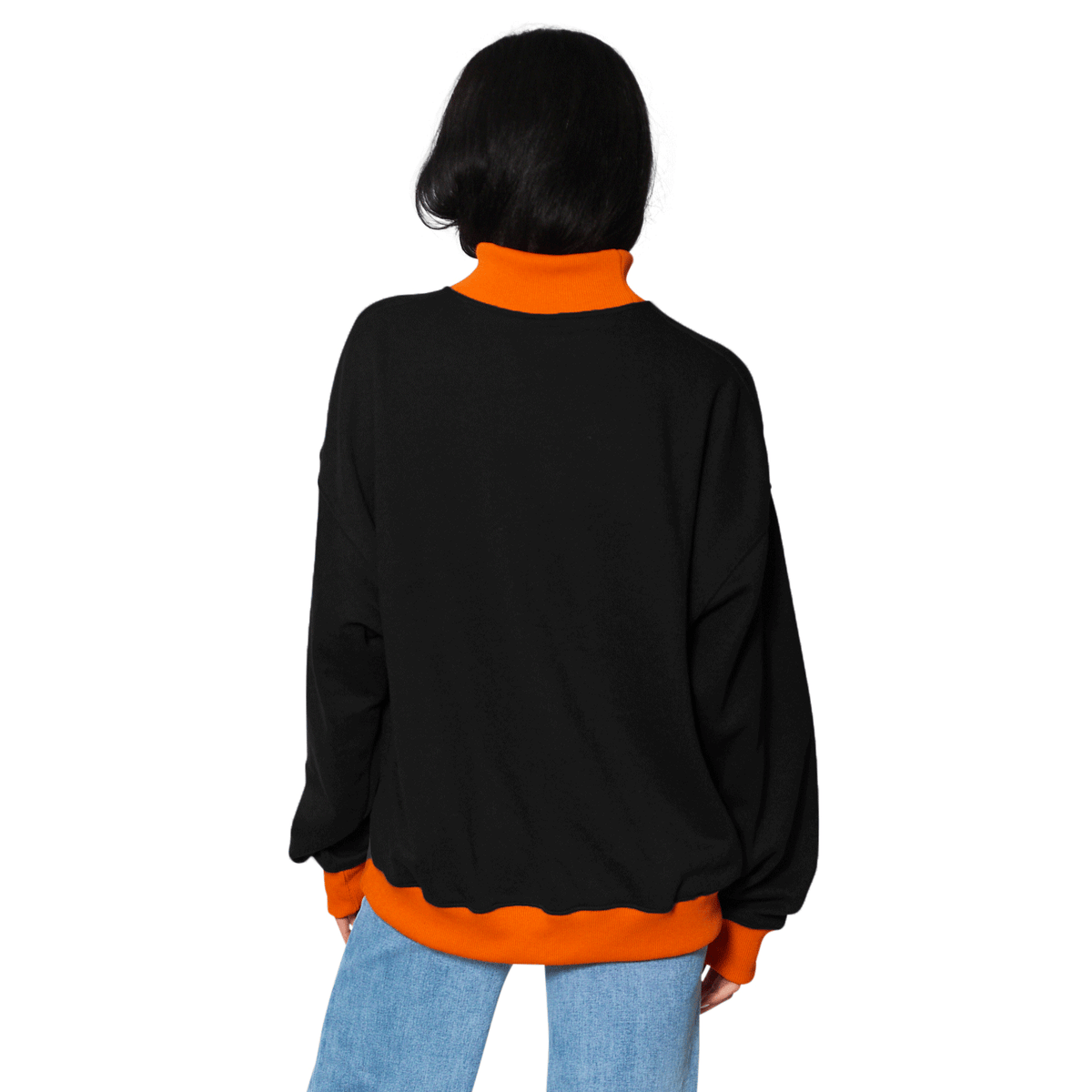 Princeton Two Tone Mock Neck Sweatshirt