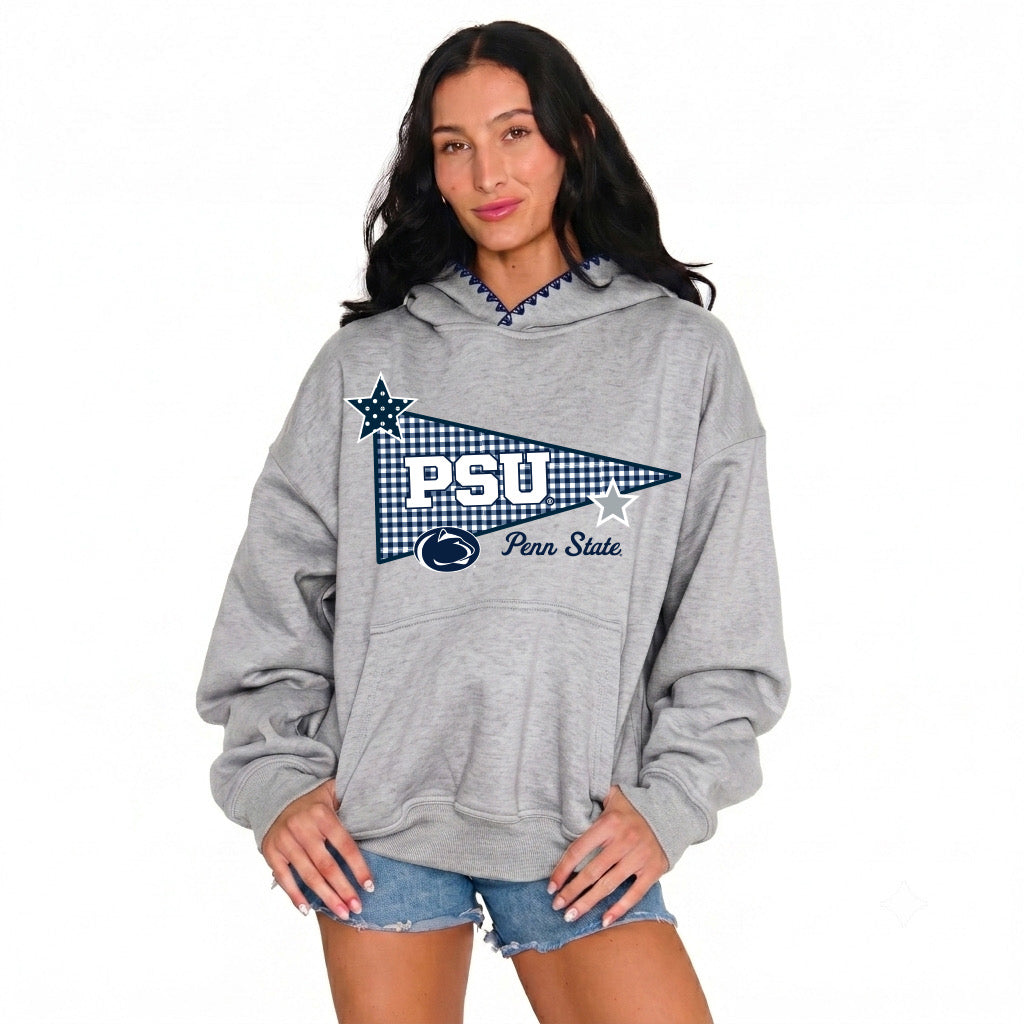 Penn State Patchwork Stitched Hoodie
