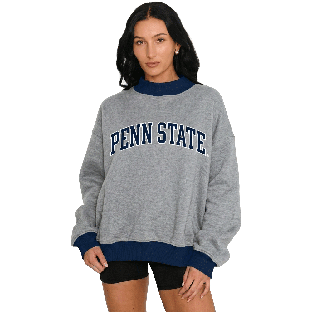 Penn State Two Tone Mock Neck Sweatshirt
