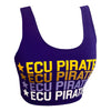 ECU Pirates Purple Crop Tank Top