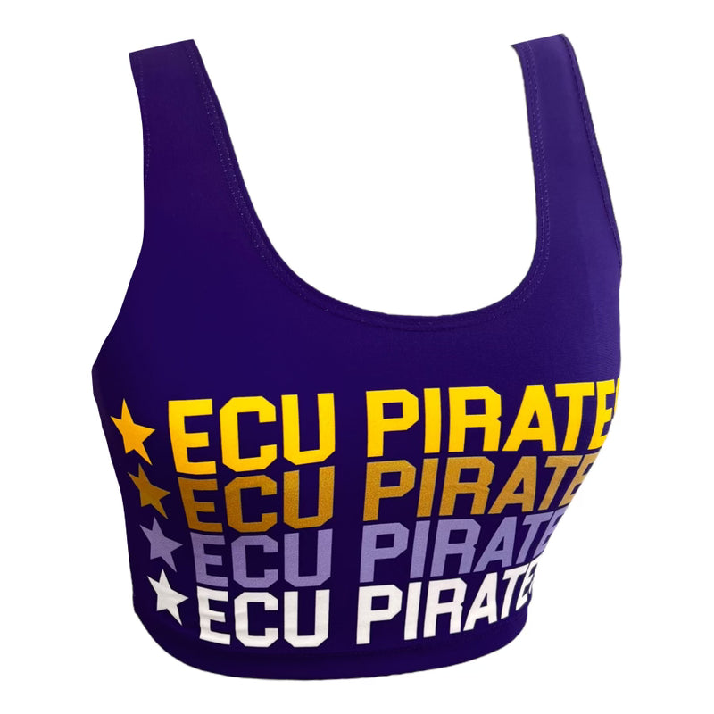 ECU Pirates Purple Crop Top