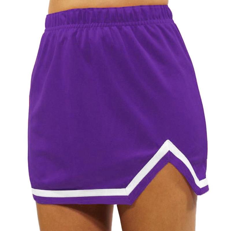 Purple & White V-Cut Tailgate Skirt