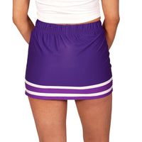 Purple & White Game Day Skirt