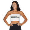 Quinnipiac White Bandeau Top