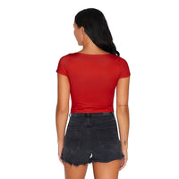 Iowa State Red Babydoll Tee