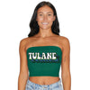 Tulane Retro Green Tube Top