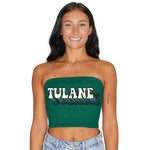 Tulane Retro Green Tube Top