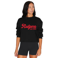 Rutgers Black Established Crewneck