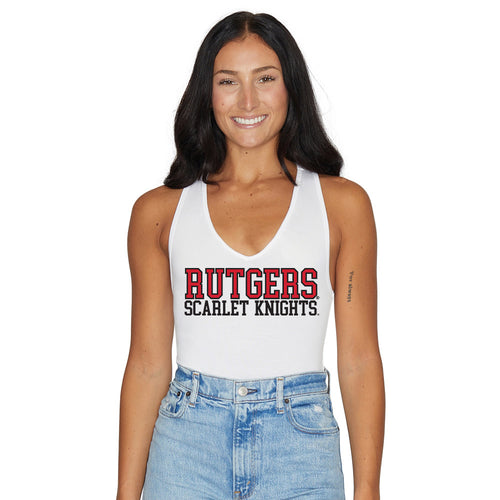 Rutgers White Bodysuit