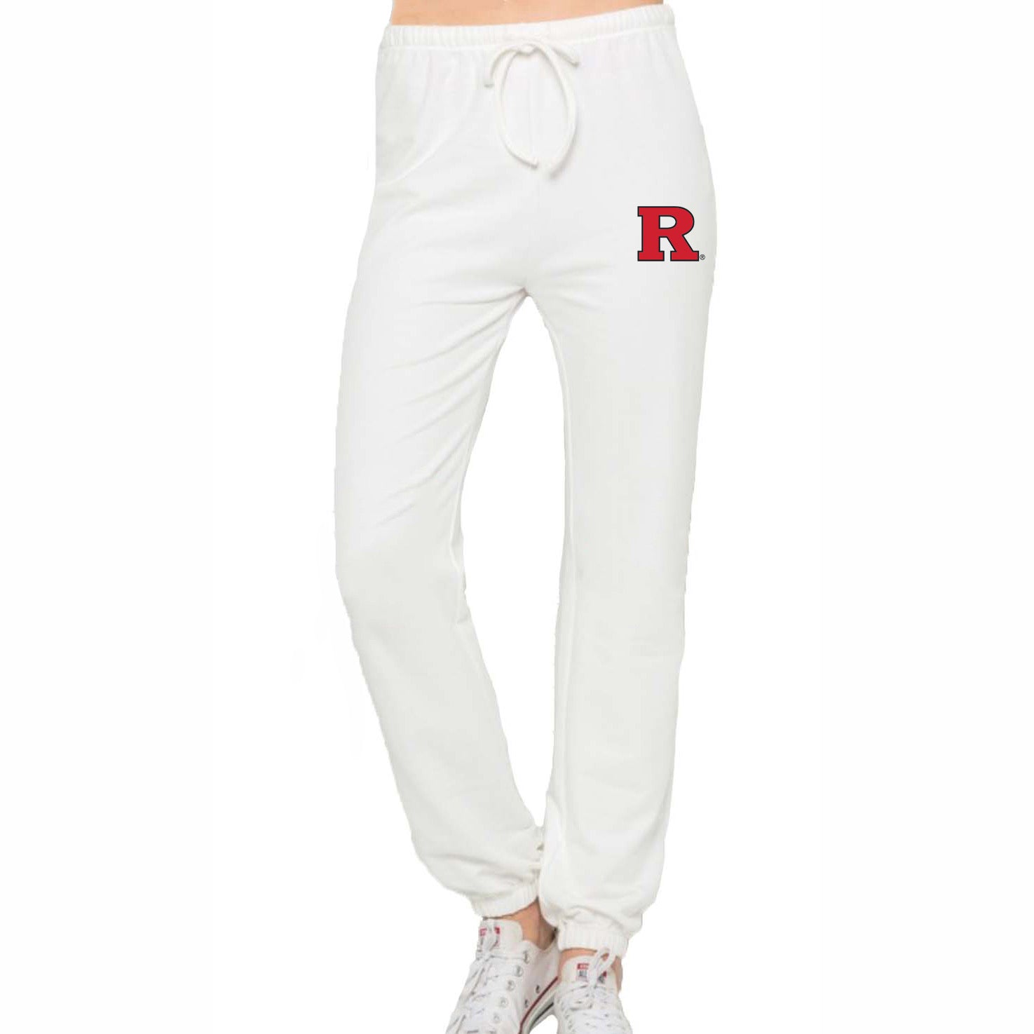 Rutgers White Joggers