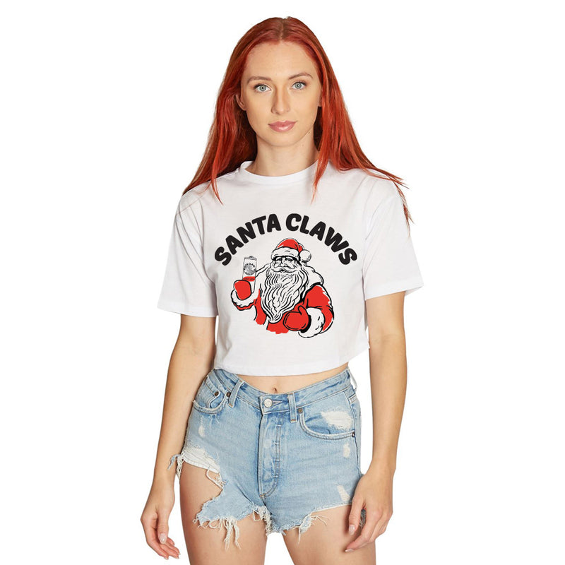 Santa Claws White Tee