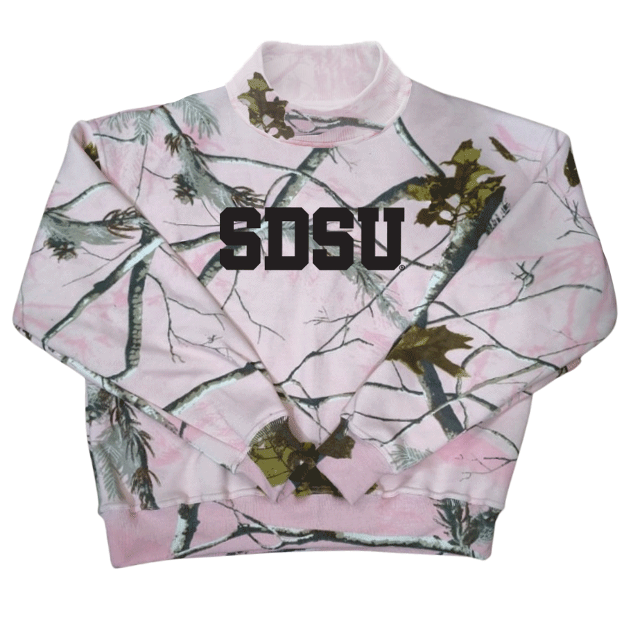 San Diego State Aztecs Camo Mock Neck Sweatshirt