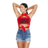 San Diego State Aztecs Red Multi Way Bandeau Top