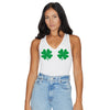 Shake Your Shamrocks White Bodysuit