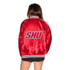 Sacred Heart Satin Letterman Bomber Jacket