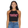 Sacred Heart Pioneers Black Halter Top