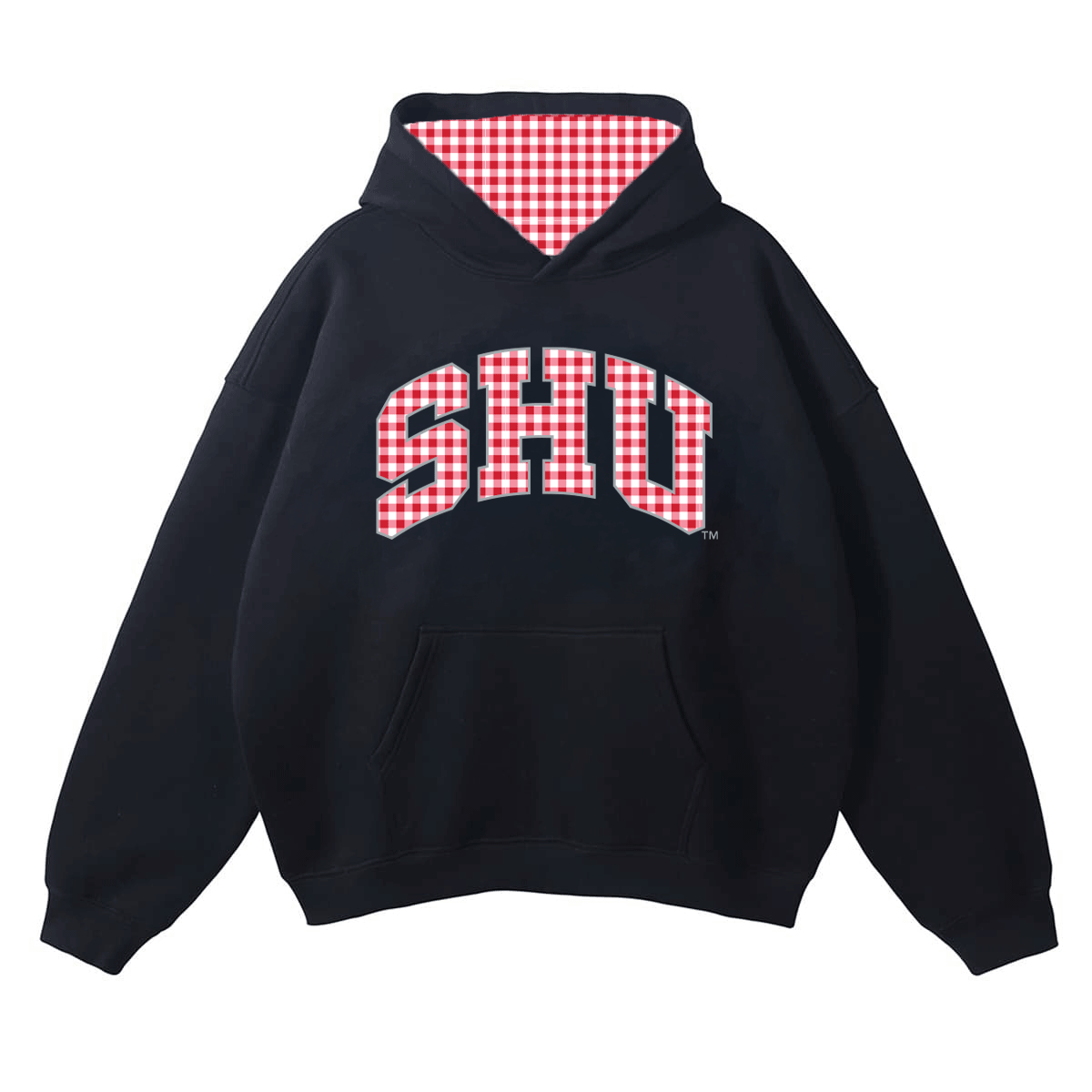Sacred Heart Pioneers Gingham Hoodie