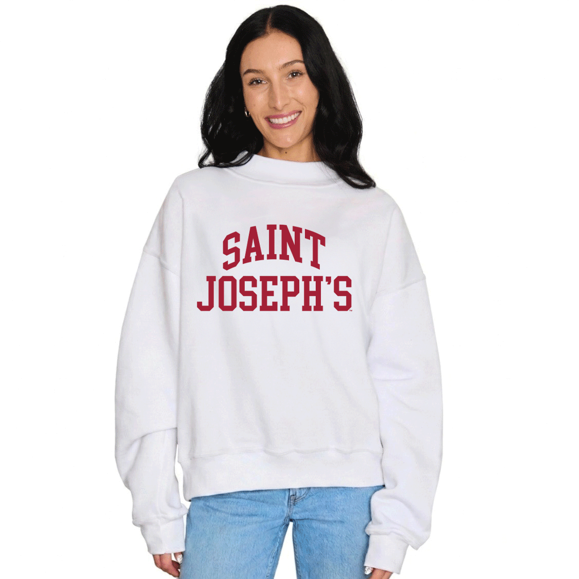 Saint Joseph's Hawks Mock Neck Sweatshirt