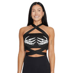 Skeleton Black Multiway Bandeau