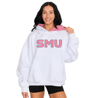 SMU Mustangs Gingham Hoodie